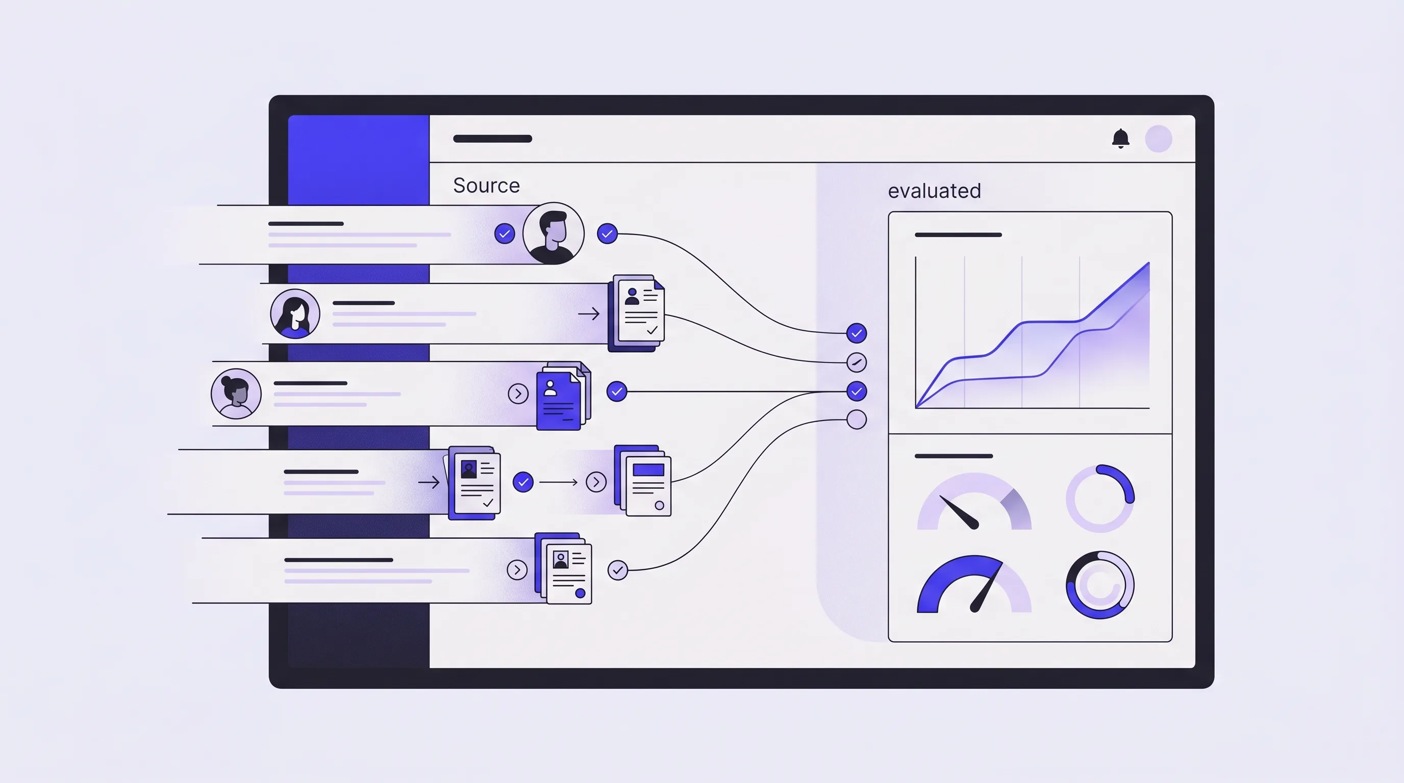 The AutoEnrol decision engine processing an international application end to end